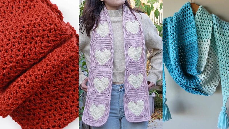 Crochet Scarf Patterns