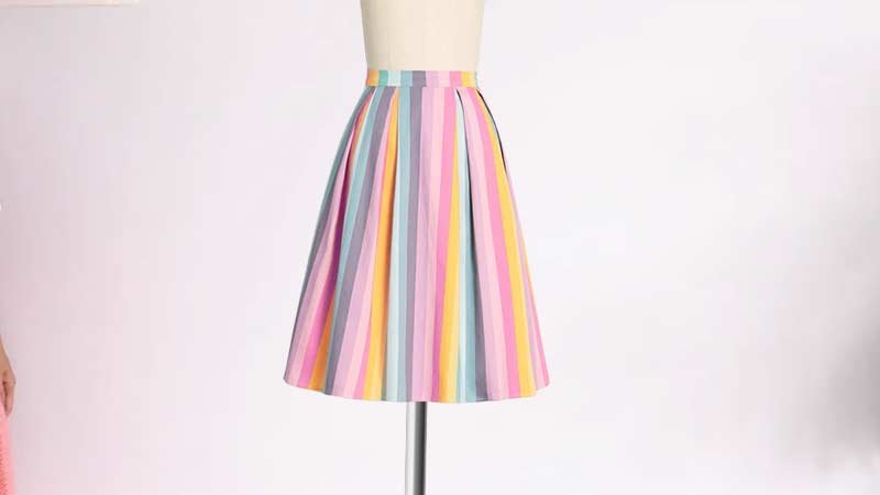 Cotton Candy Pastel Midi Slip Skirt Patterns