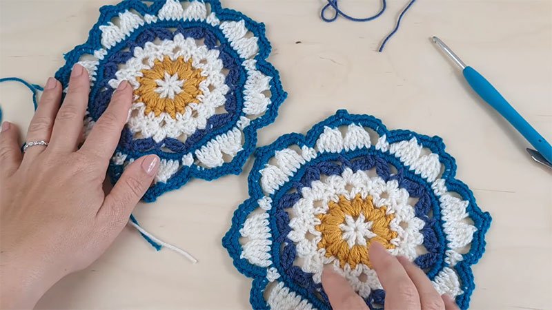 Happy Flower Crochet Mandala Pattern
