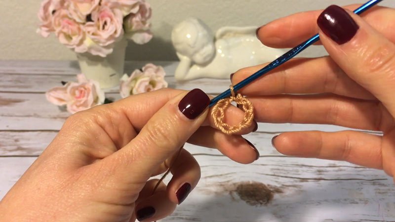 Aunt Lydia's Wisteria Doily Round 1 (Color A- French Rose):