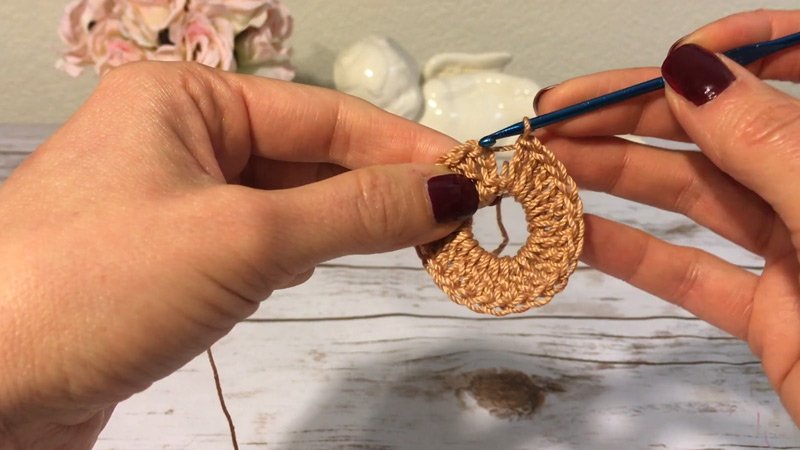 Aunt Lydia's Wisteria Doily Round 2 (Color B- Wood Violet):