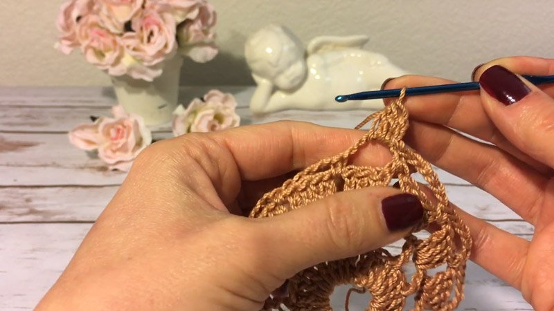 Aunt Lydia's Wisteria Doily Round 5 (Color A- French Rose)