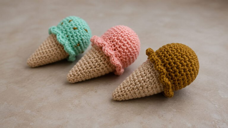 Bernat Crochet Ice Cream Cone Toy