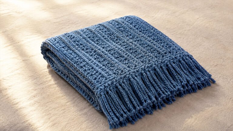 Bernat Mock Cable Crochet Blanket