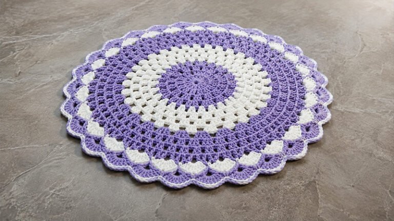 Chunky Crochet Doily Pattern in Two Sizes