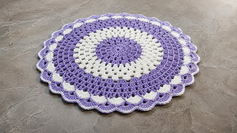 Chunky Crochet Doily Pattern in Two Sizes