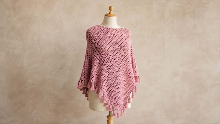 Crochet Ava Fringed Poncho