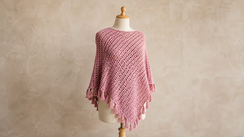 Crochet Ava Fringed Poncho