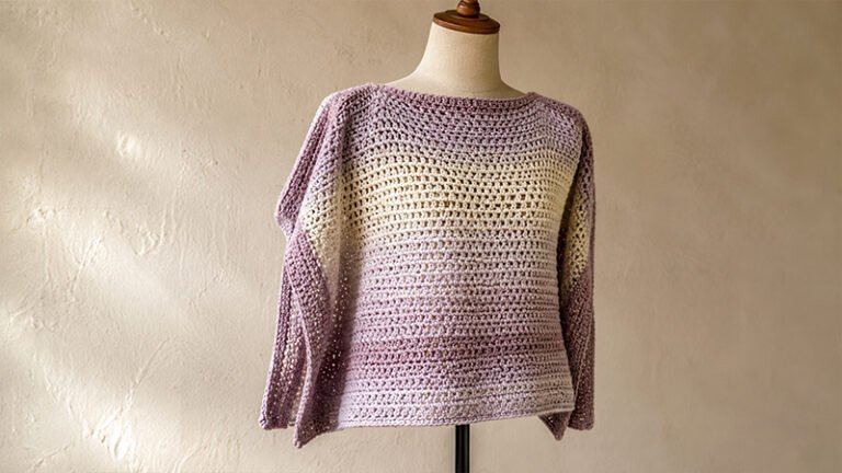 Crochet Poncho with Sleeves