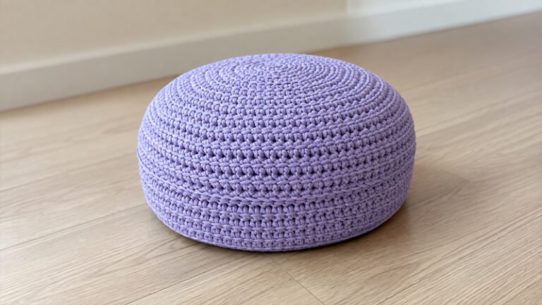 Footrest Pouf Crochet Pattern