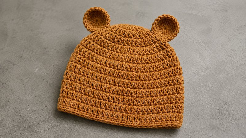 The Softest Baby Bear Hat