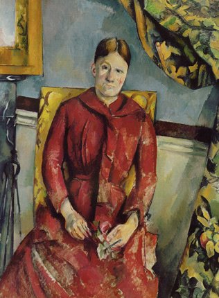 Madame Cézanne in a Red Dress