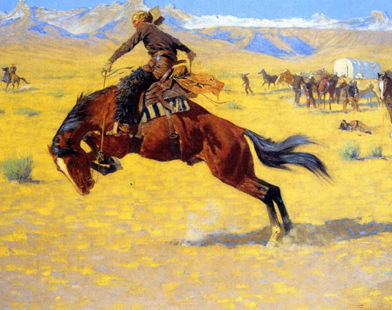 Cold Morning on the Range – Frederic Remington