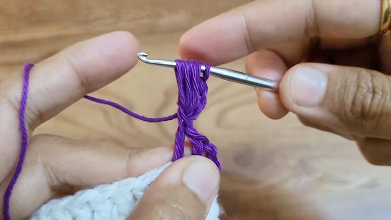 Crochet Flower Border Round 2