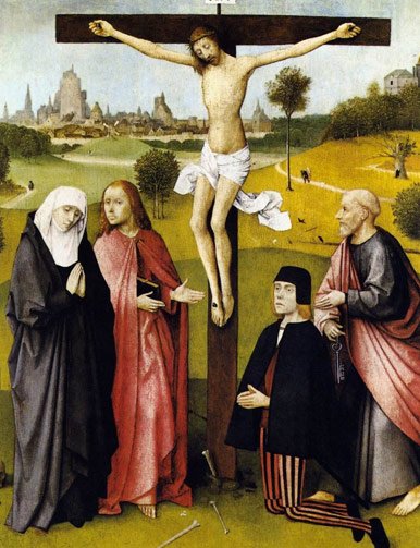 Crucifixion with a Donor