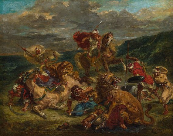  La Chasse aux lions – Eugène Delacroix