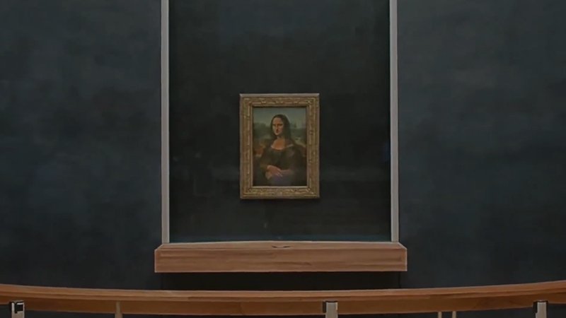 The painting is relatively small
