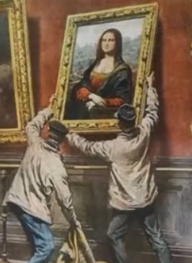  The painting was stolen from the Louvre in 1911