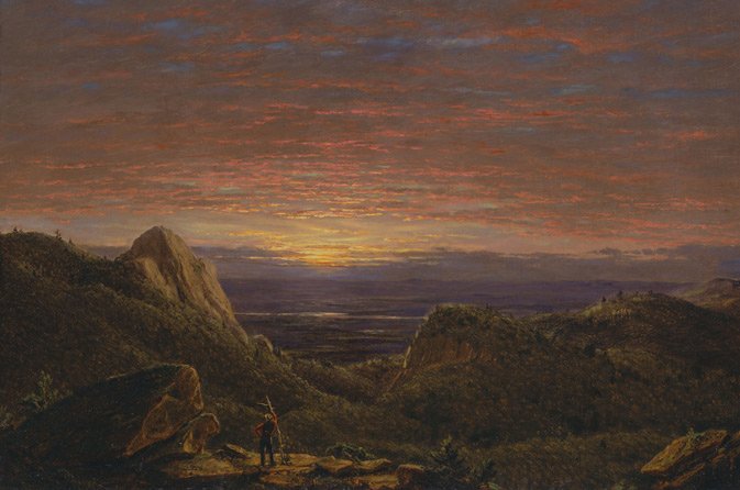 Morning, Looking East over the Hudson Valley to the Catskill Mountains