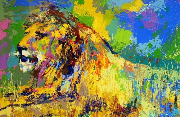 Resting Lion – Leroy Neiman