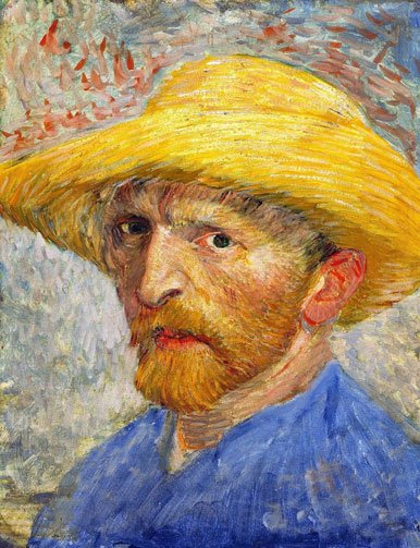 Self-Portrait with Straw Hat (1887)