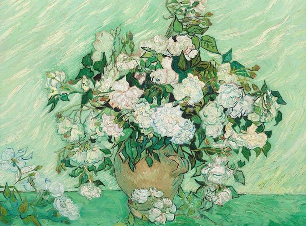 Still Life: Vase with Pink Roses – Vincent van Gogh