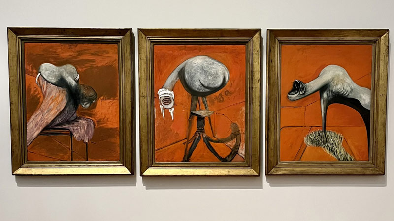 Three Studies for Figures at the Base of a Crucifixion