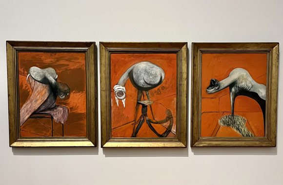 Three Studies for Figures at the Base of a Crucifixion