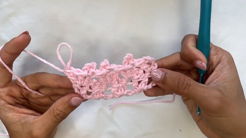 V-Stitch and Picot Edging