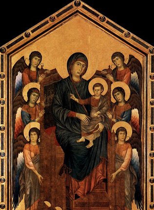 Virgin and Child Enthroned, and Prophets (Santa Trinita Maestà)