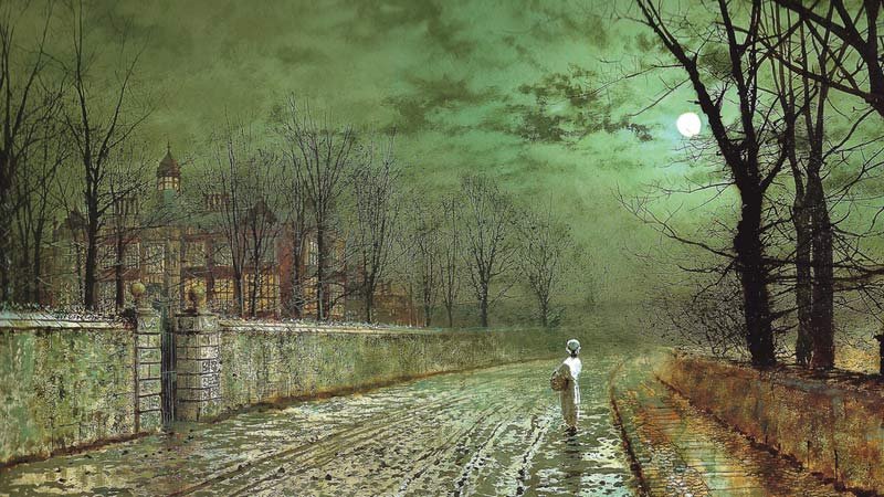 A Moonlit Evening – Atkinson Grimshaw