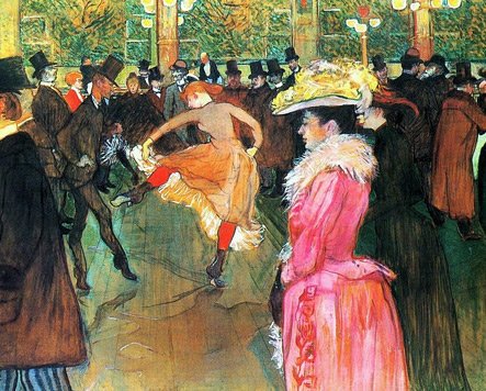 At the Moulin Rouge – Henri de Toulouse-Lautrec