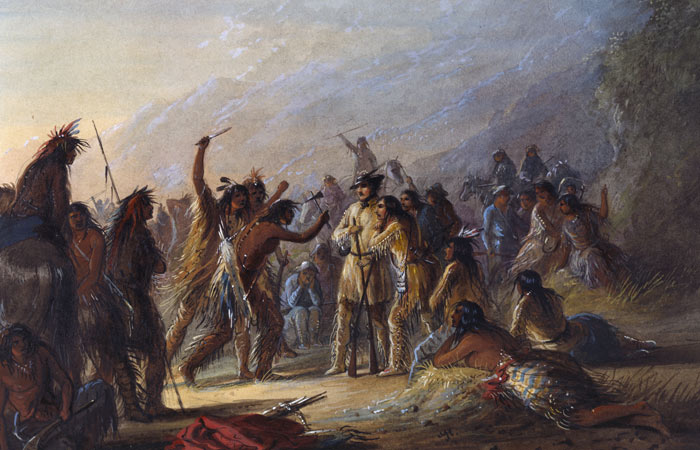 Attack by Crow Indians – Alfred Jacob Miller