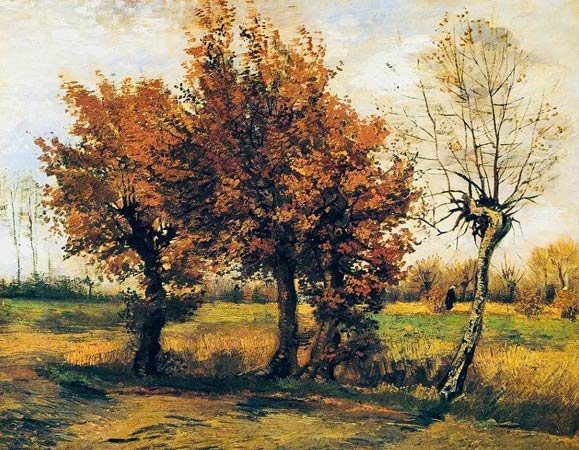 Autumn Landscape with Four Trees – Van Gogh