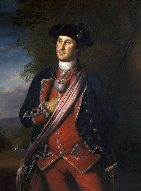  Portrait of George Washington Wearing his Colonel’s Uniform of the Virginia Regiment – Charles Willson Peale