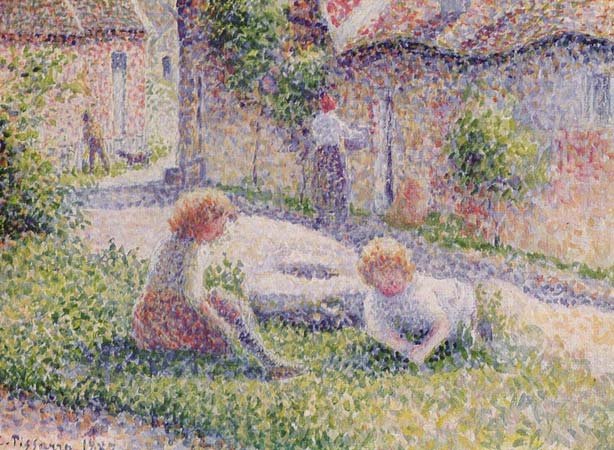 Children on a Farm – Camille Pissarro