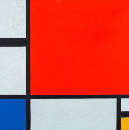 Composition with Red Blue and Yellow