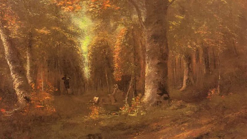 Forest in Autumn – Gustave Courbet