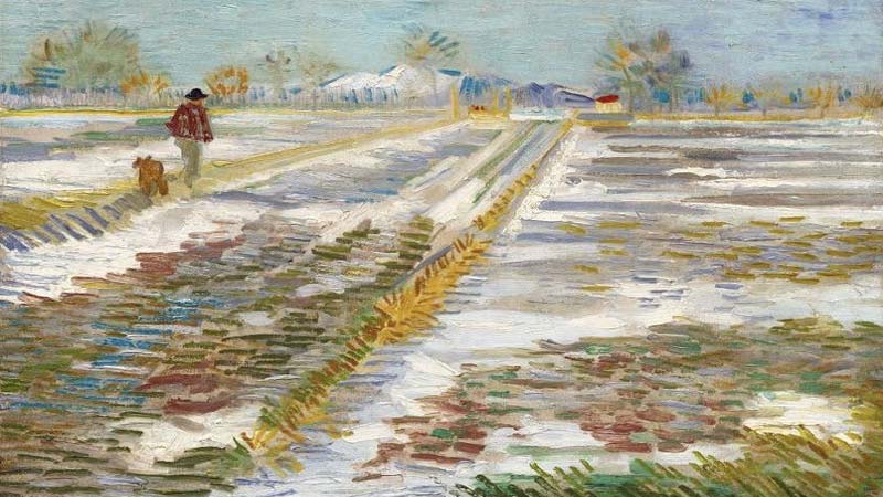 Landscape with Snow – Vincent van Gogh