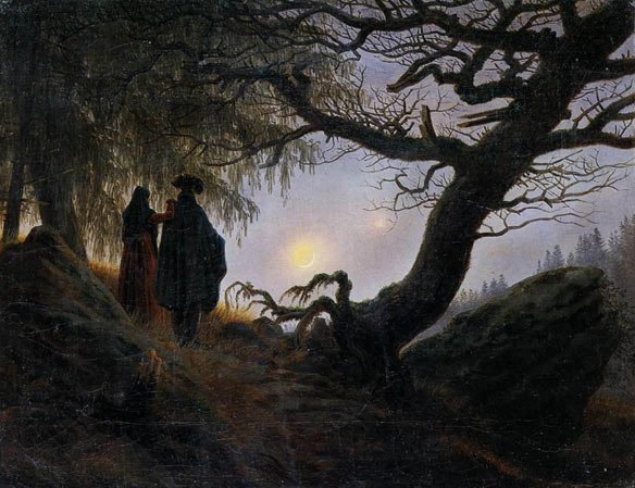 Man and Woman Contemplating the Moon – Caspar David Friedrich