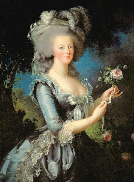  Marie Antoinette with a Rose – Élisabeth Vigée Le Brun