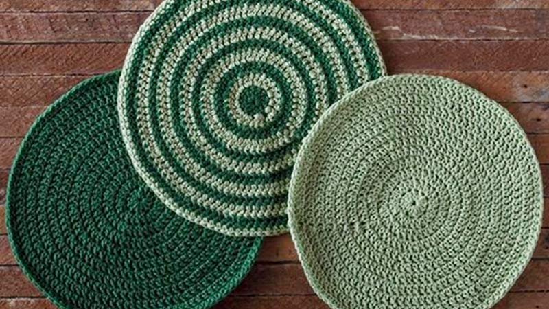 Orbital Crochet Dishcloth