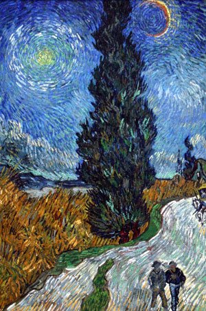 Road with Cypress and Star 