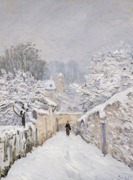 Snow at Louveciennes, 1878 – Alfred Sisley