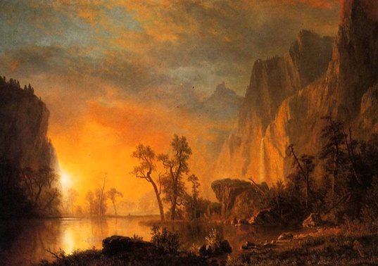 Sunset in the Rockies – Albert Bierstadt