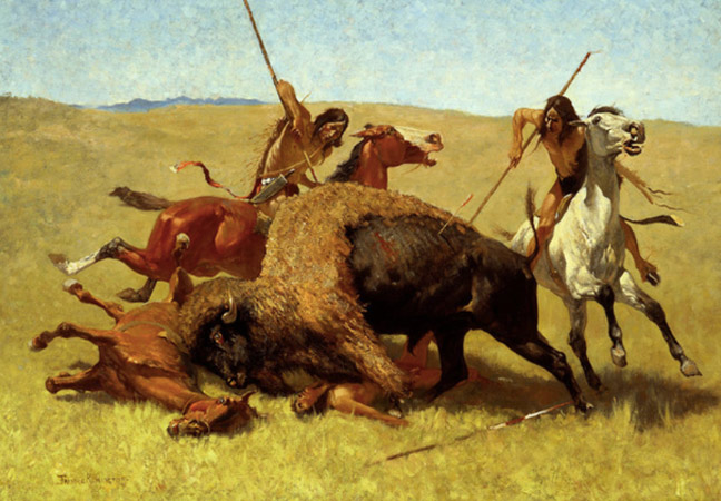 The Buffalo Hunt – Frederic Remington