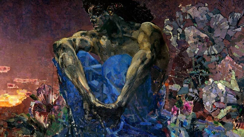 The Demon Seated – Mikhail Vrubel