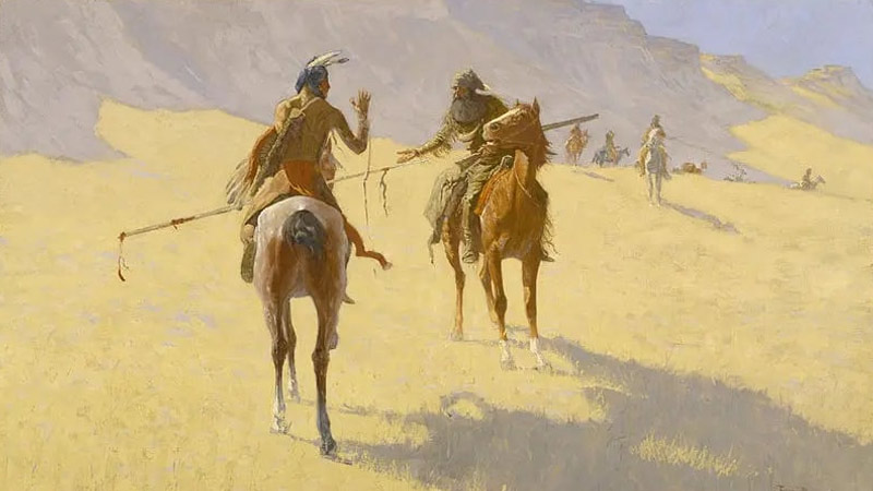 The Parley – Frederic Remington