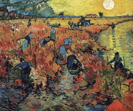  The Red Vineyard – Vincent van Gogh
