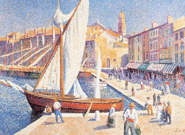 The port of Saint-Tropez – Maximilien Luce